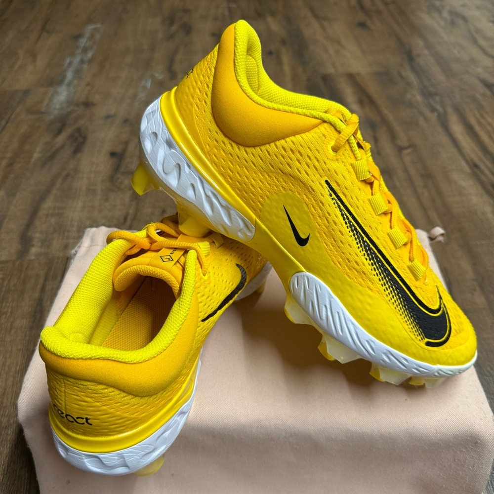 Nike Huarache TPU Mens Baseball Cleats Yellow/Black - “Limited Edition”